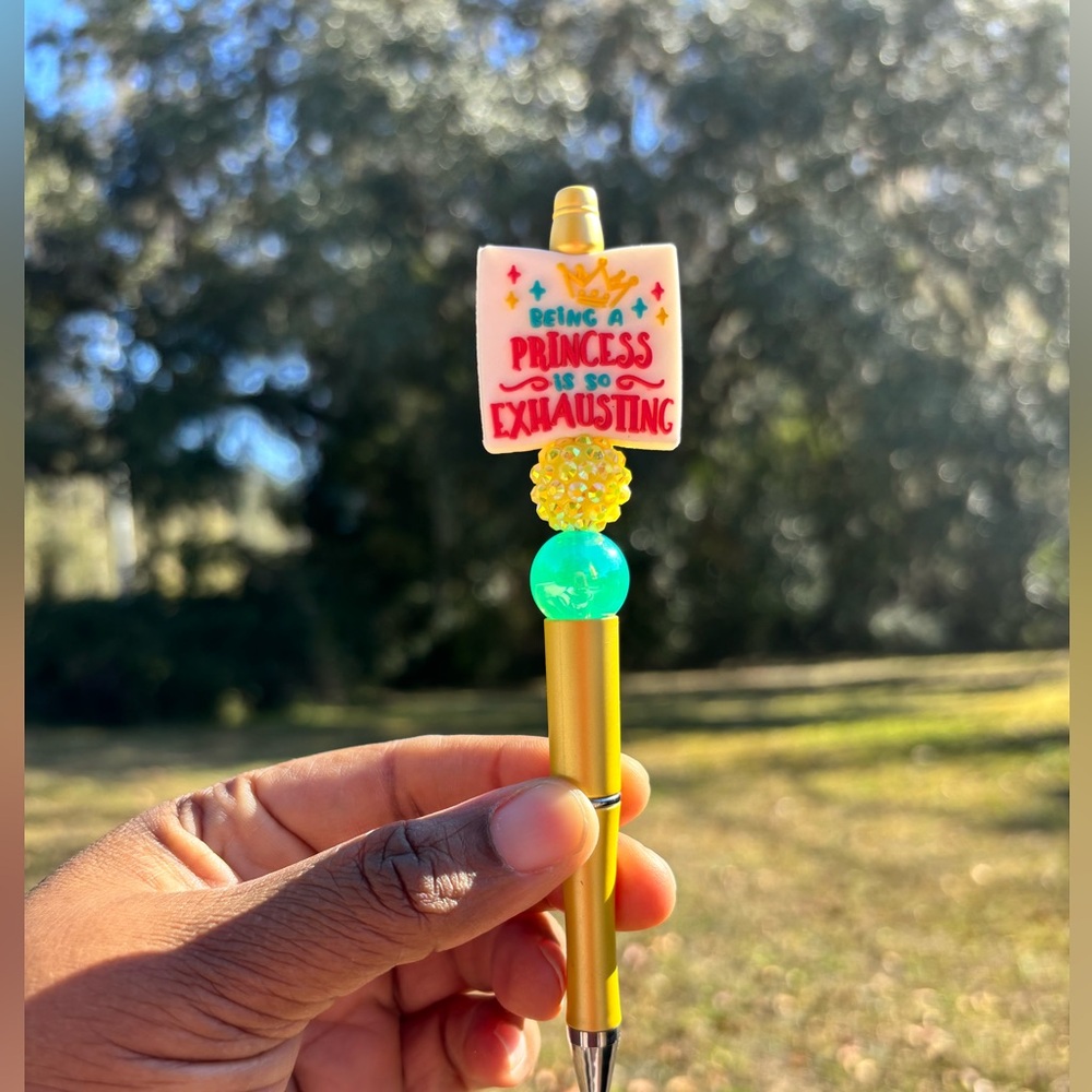 Handmade Yellow Princess Novelty Pen